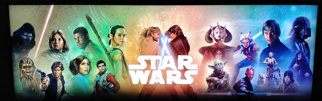 Arte de Star Wars con personajes clásicos